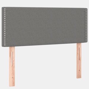 vidaXL Cabeceira de cama tecido 100x5x7888 cm cinzento-escuro