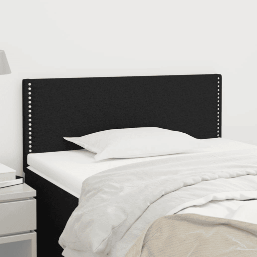 vidaXL Cabeceira de cama tecido 90x5x7888 cm preto