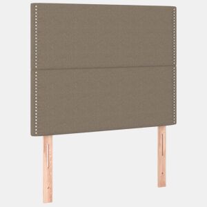 vidaXL Cabeceira Taupe 90x5x118128 cm Tecido