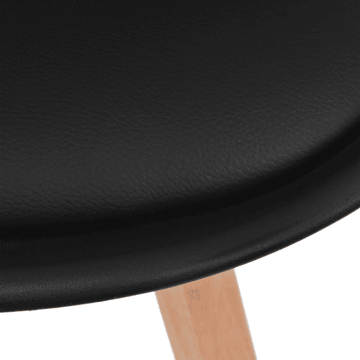 vidaXL Cadeiras de jantar 4 pcs plástico preto vidaXL Cadeiras de jantar 4 pcs plástico preto
