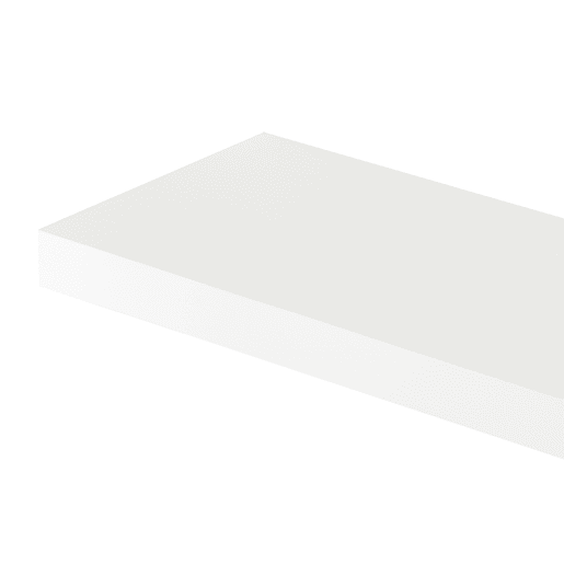 Conjunto de 3 prateleiras flutuantes Stranda MDFmetal 60x20x3,5cm - Branco en.casa