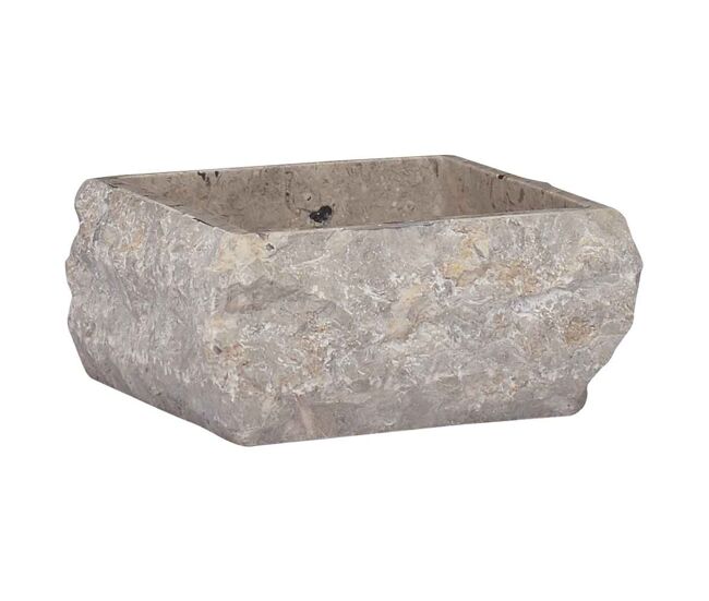 Vidaxl lavabo gris mármol 30x30x13 cm