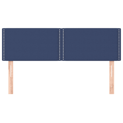 vidaXL Cabeceira de cama 2 pcs tecido 72x5x7888 cm azul vidaXL Cabeceira de cama 2 pcs tecido 72x5x7888 cm azul