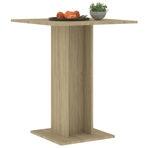 vidaXL Mesa de bistrĂ´ 60x60x75 cm derivados de madeira carvalho sonoma vidaXL Mesa de bistrĂ´ 60x60x75 cm derivados de madeira carvalho sonoma