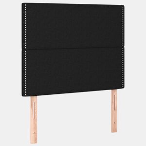 vidaXL Cabeceira Preta 90x5x118128 cm Tecido