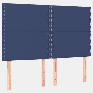 vidaXL Cabeceira Azul 144x5x118128 cm Tecido