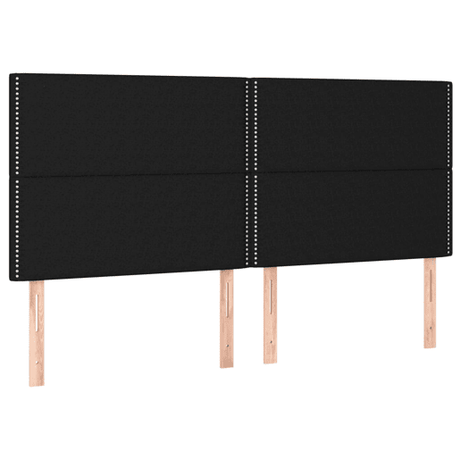 vidaXL Cabeceira Preta 200x5x118128 cm Tecido vidaXL Cabeceira Preta 200x5x118128 cm Tecido