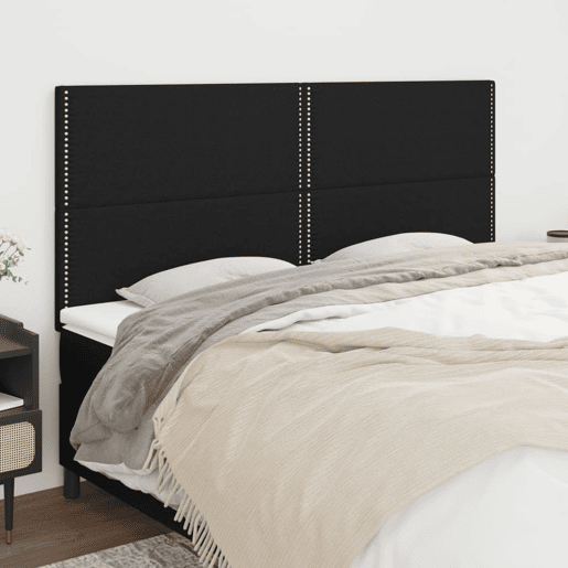 vidaXL Cabeceira Preta 200x5x118128 cm Tecido vidaXL Cabeceira Preta 200x5x118128 cm Tecido