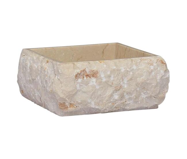 Vidaxl lavabo crema mármol 30x30x13 cm