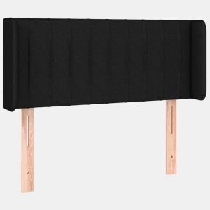 vidaXL Cabeceira de cama c abas tecido 83x16x7888 cm preto