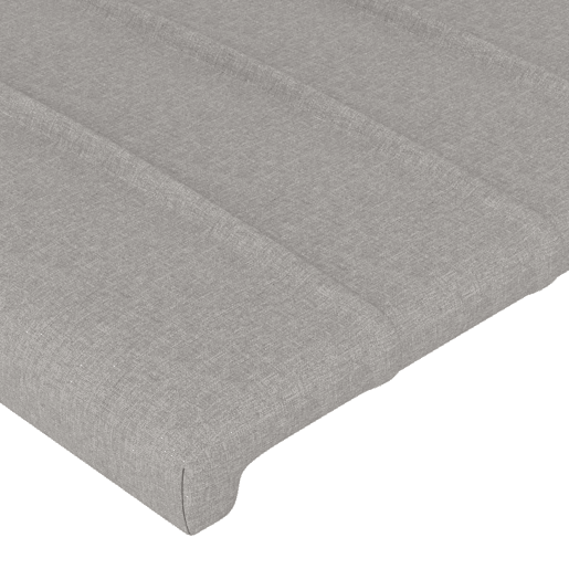 vidaXL Cabeceira de cama c abas tecido 183x16x7888 cm cinzento-claro vidaXL Cabeceira de cama c abas tecido 183x16x7888 cm cinzento-claro