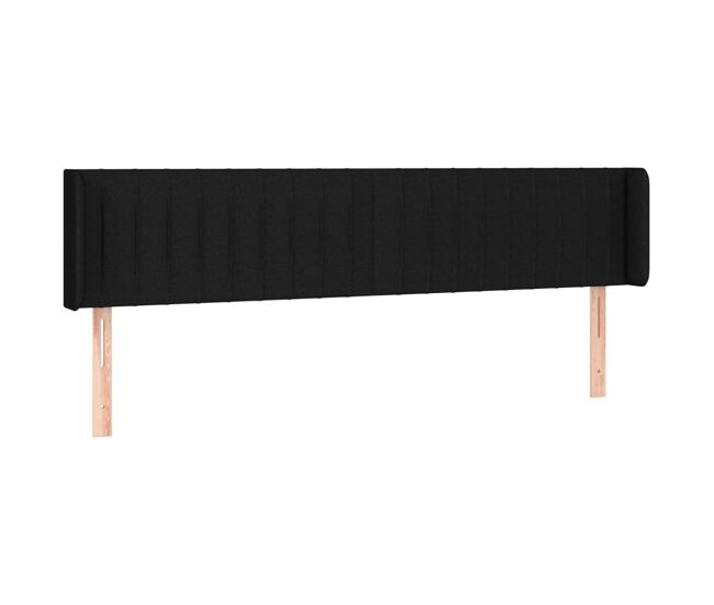 Vidaxl cabecero de tela negro 163x16x78/88 cm
