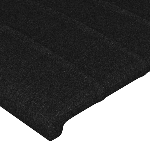 vidaXL Cabeceira de cama c abas tecido 163x16x7888 cm preto vidaXL Cabeceira de cama c abas tecido 163x16x7888 cm preto