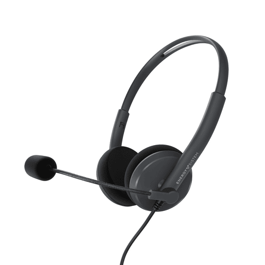 Auriculares com microfone Energy Sistem Office 2 Preto