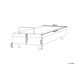 Beliani Cama ajustable sin cabecero Poliéster DUKE 80x200 Beliani Cama ajustable sin cabecero Poliéster DUKE 80x200 Gris Oscuro