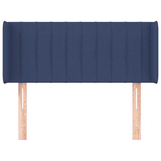 vidaXL Cabeceira de cama c abas tecido 93x16x7888 cm azul