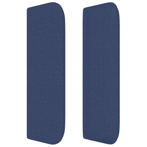 vidaXL Cabeceira de cama c abas tecido 93x16x7888 cm azul