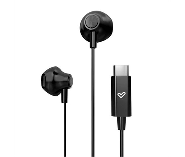 Auriculares de botón energy sistem easypods type c space negro usb-c