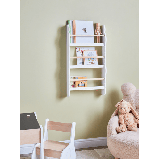 Estante de parede RIGOLET 80 cm Branco Estante de parede RIGOLET 80 cm Branco