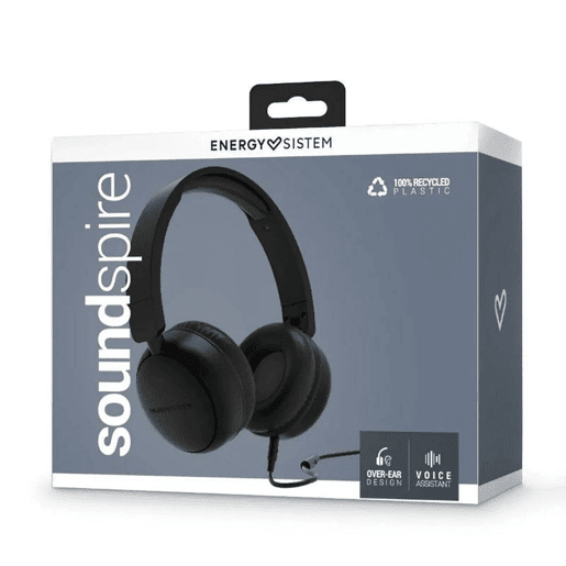 Fones de Ouvido Bluetooth de Faixa de Cabeça Energy Sistem Soundspire Preto