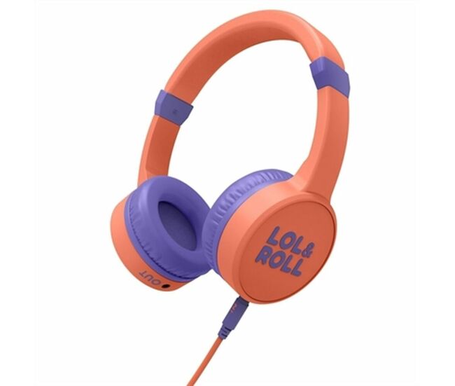 Auriculares de diadema energy sistem lol&roll pop kids naranja