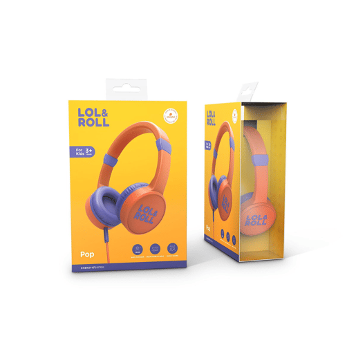 Auriculares de Diadema Energy Sistem Lol&Roll Pop Kids Laranja