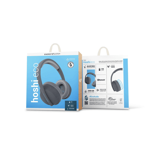 Fones de Ouvido Bluetooth de Faixa de Cabeça Energy Sistem Hoshi ECO Cinzento