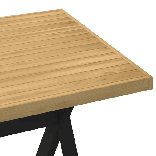 vidaXL Mesa de jantar NOAIN Pernas em forma X 160x90x75cm pinho maciço