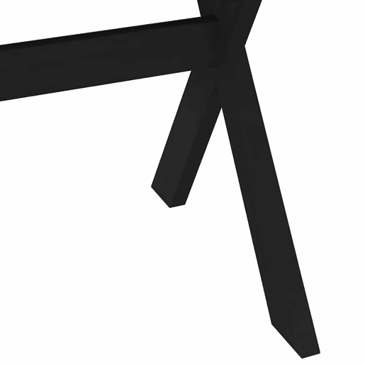 vidaXL Mesa de jantar NOAIN Pernas em forma X 160x90x75cm pinho maciço