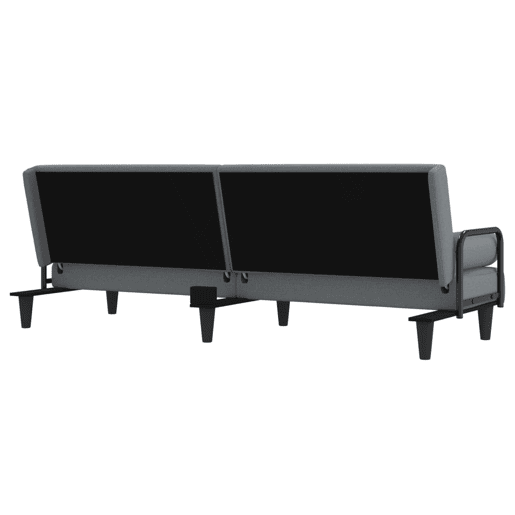 vidaXL Sofá-cama com apoio de braços tecido cinzento-claro vidaXL Sofá-cama com apoio de braços tecido cinzento-claro