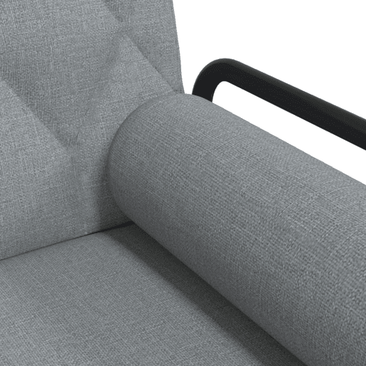 vidaXL Sofá-cama com apoio de braços tecido cinzento-claro vidaXL Sofá-cama com apoio de braços tecido cinzento-claro
