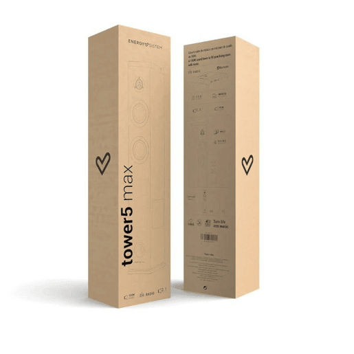 Torre de Som Bluetooth Energy Sistem Tower 5 MAX Preto 100 W