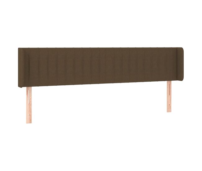 Vidaxl cabecero de tela gris oscuro 183x16x78/88 cm
