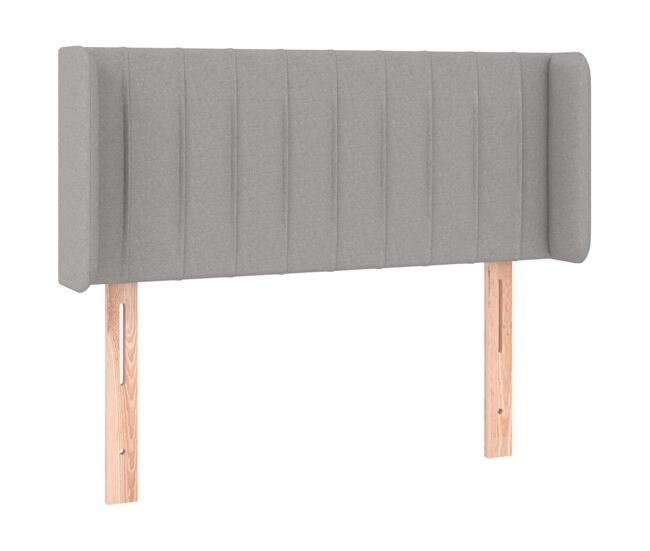 Vidaxl cabecero de tela gris claro 93x16x78/88 cm