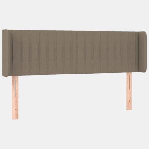 vidaXL Cabeceira cama abas tecido 147x16x7888 cm cinzento-acastanhado