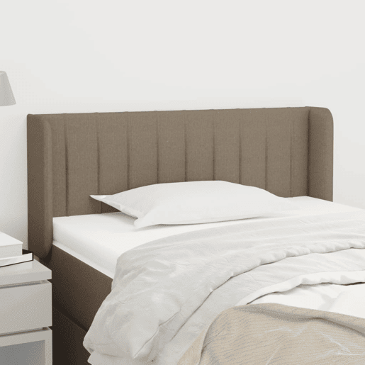 vidaXL Cabeceira cama abas tecido 103x16x7888 cm cinzento-acastanhado