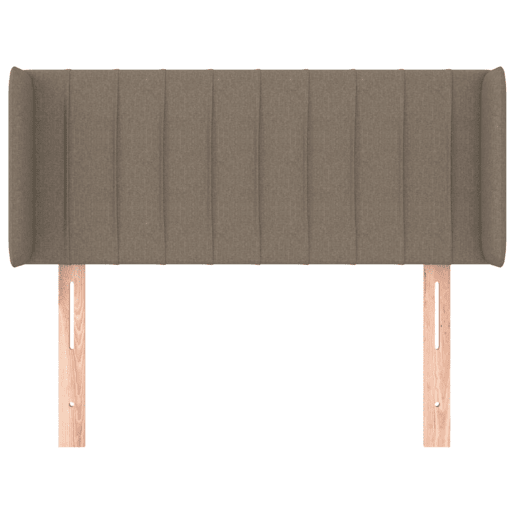 vidaXL Cabeceira cama abas tecido 103x16x7888 cm cinzento-acastanhado