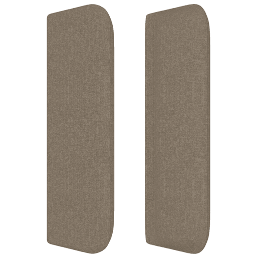 vidaXL Cabeceira cama abas tecido 103x16x7888 cm cinzento-acastanhado