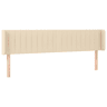 vidaXL Cabeceira de cama c abas tecido 183x16x7888 cm creme