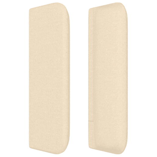 vidaXL Cabeceira de cama c abas tecido 183x16x7888 cm creme