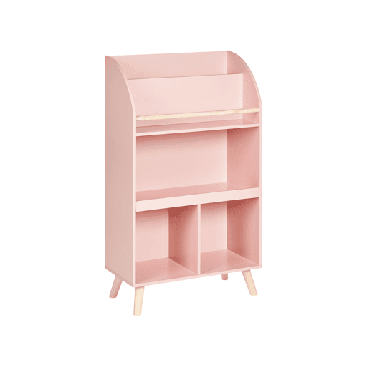 Estante com 3 prateleiras LILOET 102 cm Rosa pastel Estante com 3 prateleiras LILOET 102 cm Rosa pastel