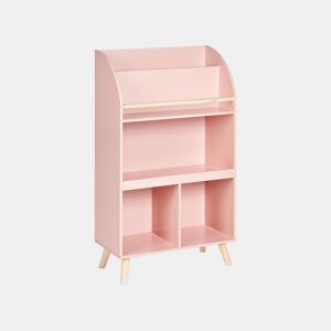 Estante com 3 prateleiras LILOET 102 cm Rosa pastel
