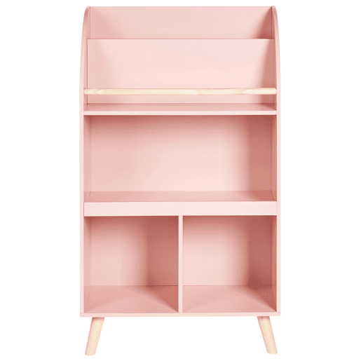Estante com 3 prateleiras LILOET 102 cm Rosa pastel Estante com 3 prateleiras LILOET 102 cm Rosa pastel