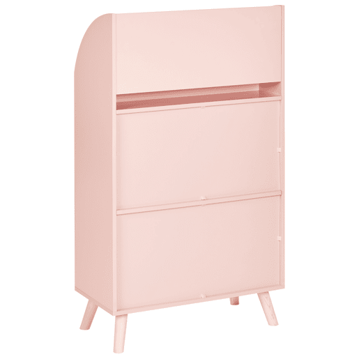 Estante com 3 prateleiras LILOET 102 cm Rosa pastel Estante com 3 prateleiras LILOET 102 cm Rosa pastel