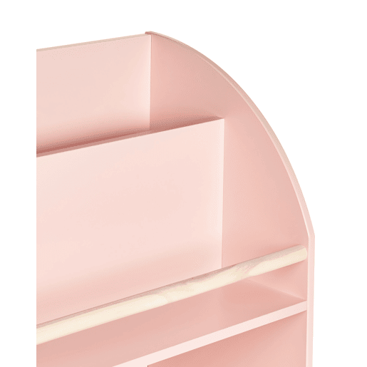 Estante com 3 prateleiras LILOET 102 cm Rosa pastel Estante com 3 prateleiras LILOET 102 cm Rosa pastel