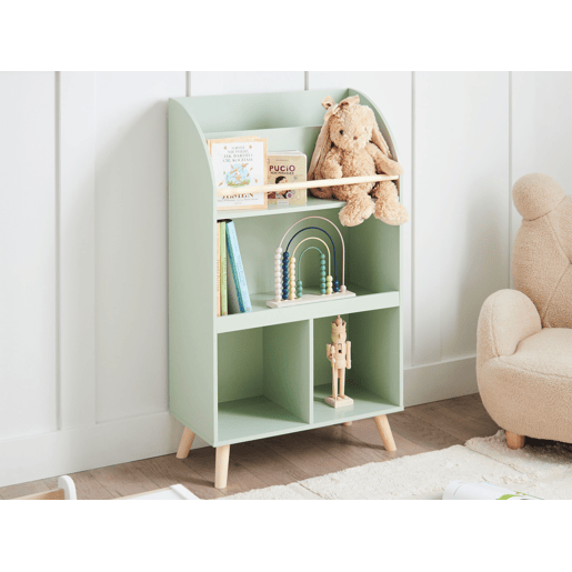 Estante com 3 prateleiras LILOET 102 cm Verde claro