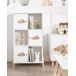 Beliani Librería CLOUDY Beliani Librería CLOUDY Blanco/ Madera