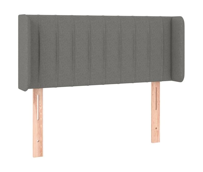 Vidaxl cabecero de tela gris oscuro 83x16x78/88 cm