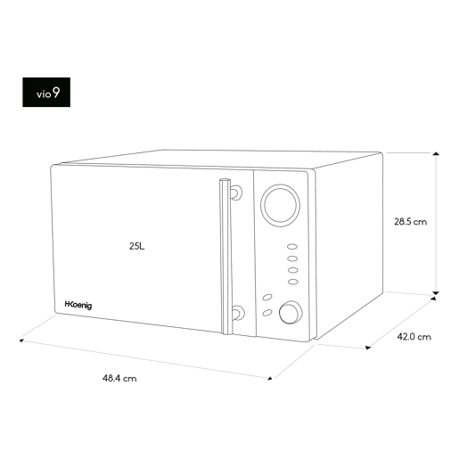 Micro-ondas com grelhador Vio9 H.koenig