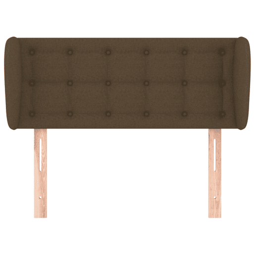 vidaXL Cabeceira de cama c abas tecido 93x23x7888 cm castanho-escuro vidaXL Cabeceira de cama c abas tecido 93x23x7888 cm castanho-escuro